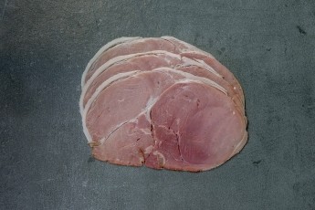 Smoked ham sliced